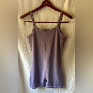 Nike One Dri-Fit Women’s M Light Purple Lilac Short Bodysuit Stretch Tank
